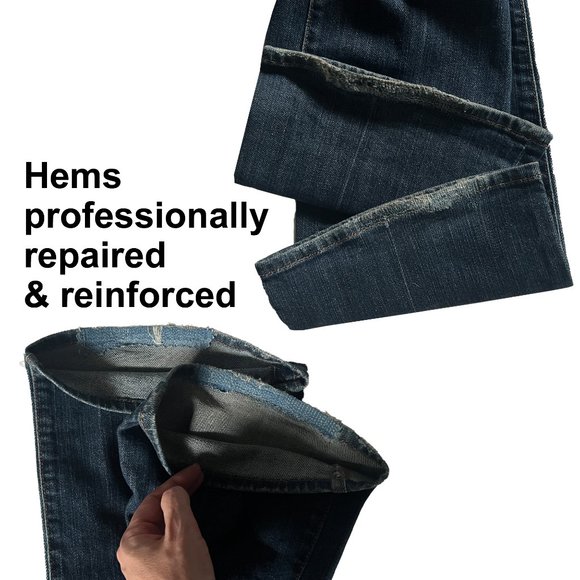 Vintage 7 Seven for All Mankind Flare Jeans Size 28 - Picture 8 of 8